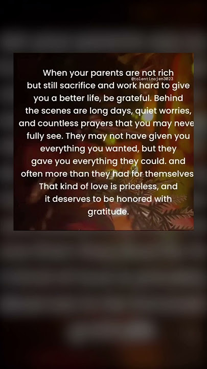 Parent deserve to be honored with gratitude| Motivation, Life Lessons & Mindset Growth