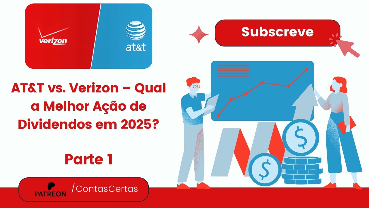 AT&T vs Verizon: Qual é a Melhor Acção de Dividendos? - Parte 1