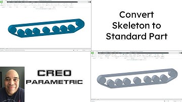 Creo Parametric - Converting a Skeleton to a Standard Part