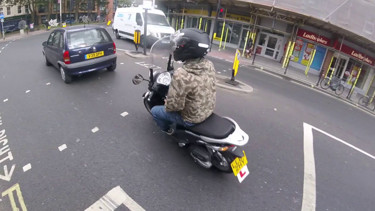 LL64 ZHY Driving In A Cycle Lane Illegal Left Turn YouTube