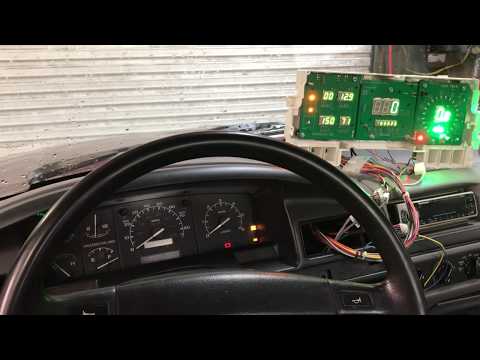 1992-1996 Ford Truck Dash Instrument Cluster White Face Gauges 92-96