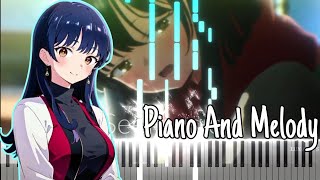 Kohana Lam - Koishiteru Jibun sura Aiseru n da (Boku No Kokoro No Yabai Yatsu Ed 2) Piano And Melody