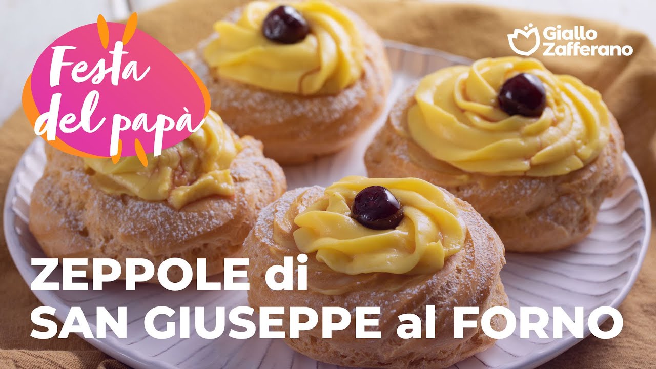ZEPPOLE di SAN GIUSEPPE AL FORNO - la VERSIONE al FORNO del DOLCE della FESTA del PAPÀ💙🥰