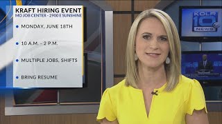 Kraft is Coming to Springfield Looking to Hire