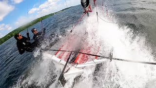 International 14 Skiff Sailing in 20kts+