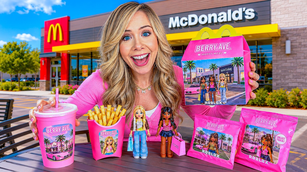 I ORDERED THE BERRY AVENUE HAPPY MEAL! - YouTube