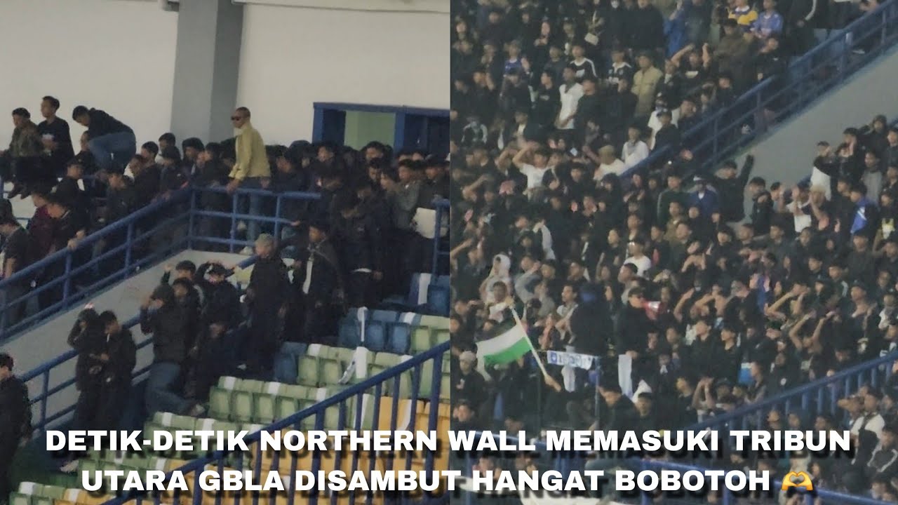 NORTHERN WALL IS BACK!! FULL AKSI BOBOTOH TRIBUN UTARA SAAT MATCH PERSIB VS BALI UNITED 2-1