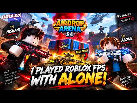 I Played ROBLOX FPS With Alone 😂 | FPS AirDrop Arena