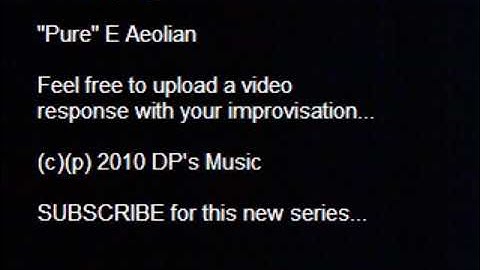 E Aeolian with Slash Chords - DP