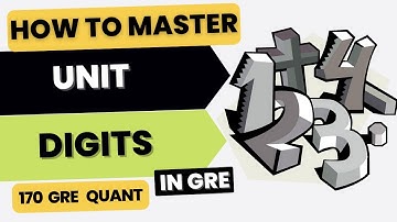 Mastering Unit Digit GRE | Cyclicity of Unit Digit GRE