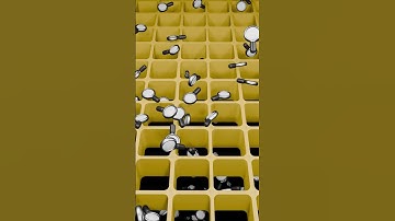 "This Grid + Drop = PERFECTION 😍🔍 #oddlysatisfying #satisfying #3danimation #asmr #loop #animation