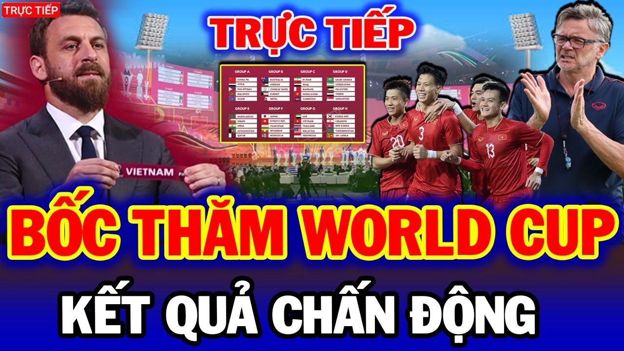 Trực Tiếp Bốc Thăm Vòng Loại Word Cup 2026, Tuyển Việt Nam Nhận Tin Cực Vui Từ AFC