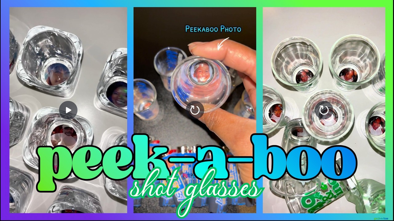 Peek-a-boo Shot Glasses Tutorial [NO CRICUT REQUIRED] - YouTube