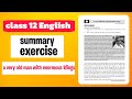 A Very Old Man With Enormous Wings Summary & Exercise | Class 12 Compulsory English Exercise 2082