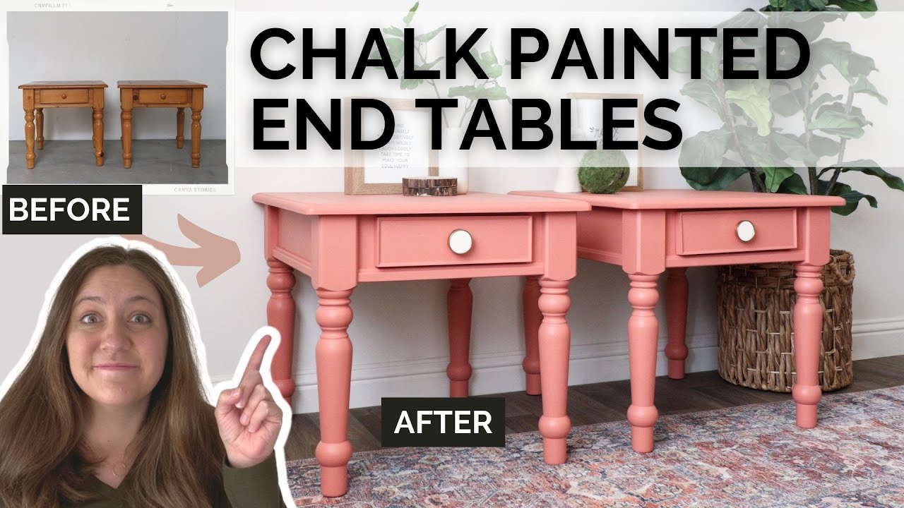 Chalk Painted End Tables with Dixie Belle Paint YouTube
