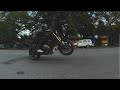 CB650R POWER WHEELIE FLYBY ft. YAMAHA MT09