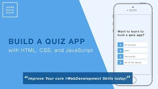 Build a Quiz App (8) - Save High Scores in Local Storage
