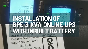 3kVA BPE Online UPS Installation #BPEUPS #OnlineUPSInstallation #upsbattery #ups