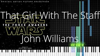 🎹 [Piano Solo]That Girl With The Staff, John Williams-Synthesia Piano Tutorial
