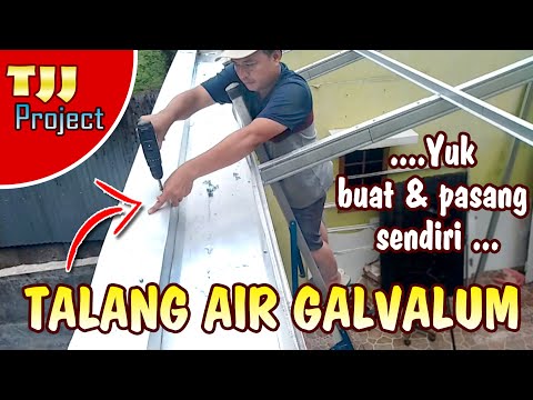 Video: Sistem talang logam: pemasangan sendiri