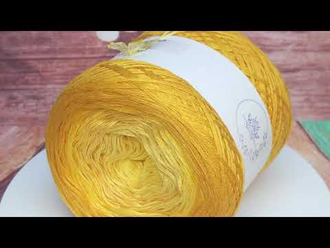 Video: Příze Čarovné klbko, (3n), 1000m, Magic Ombré Light - Forsythia