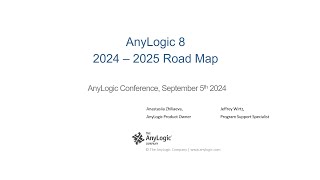 AnyLogic 8 — Roadmap