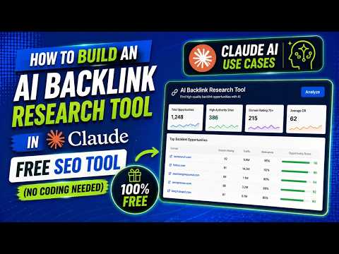Build a Backlink Research Machine in Claude | Completely Free SEO Tool