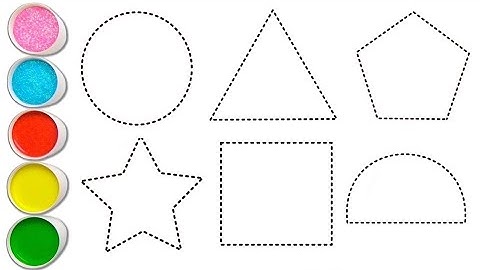 Shapes drawing for kids, Learn 2d shapes, colors for toddlers | Preschool Learning part - 4
