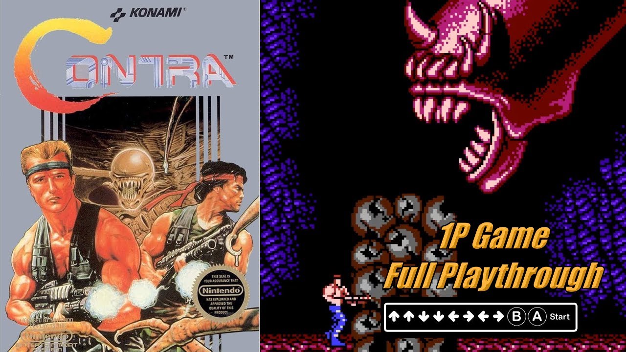 Contra (NES) Playthrough - YouTube