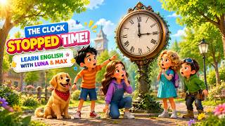 The Clock That Stopped Time | Easy English Listening Story for Kids | English Animated Cartoon