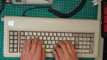 IBM Model F XT w/ Painted Barrel Plate - Typing Demo