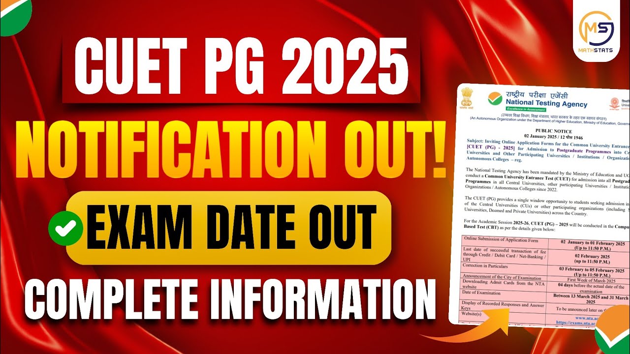 CUET PG 2025 Application Form OUT 📝🔥 CUET PG Latest Update | CUET PG ...