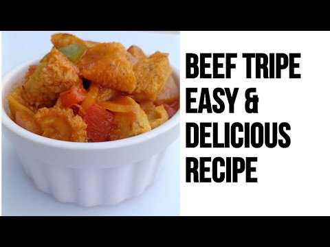 How to make a delicious Beef Tripe - YouTube
