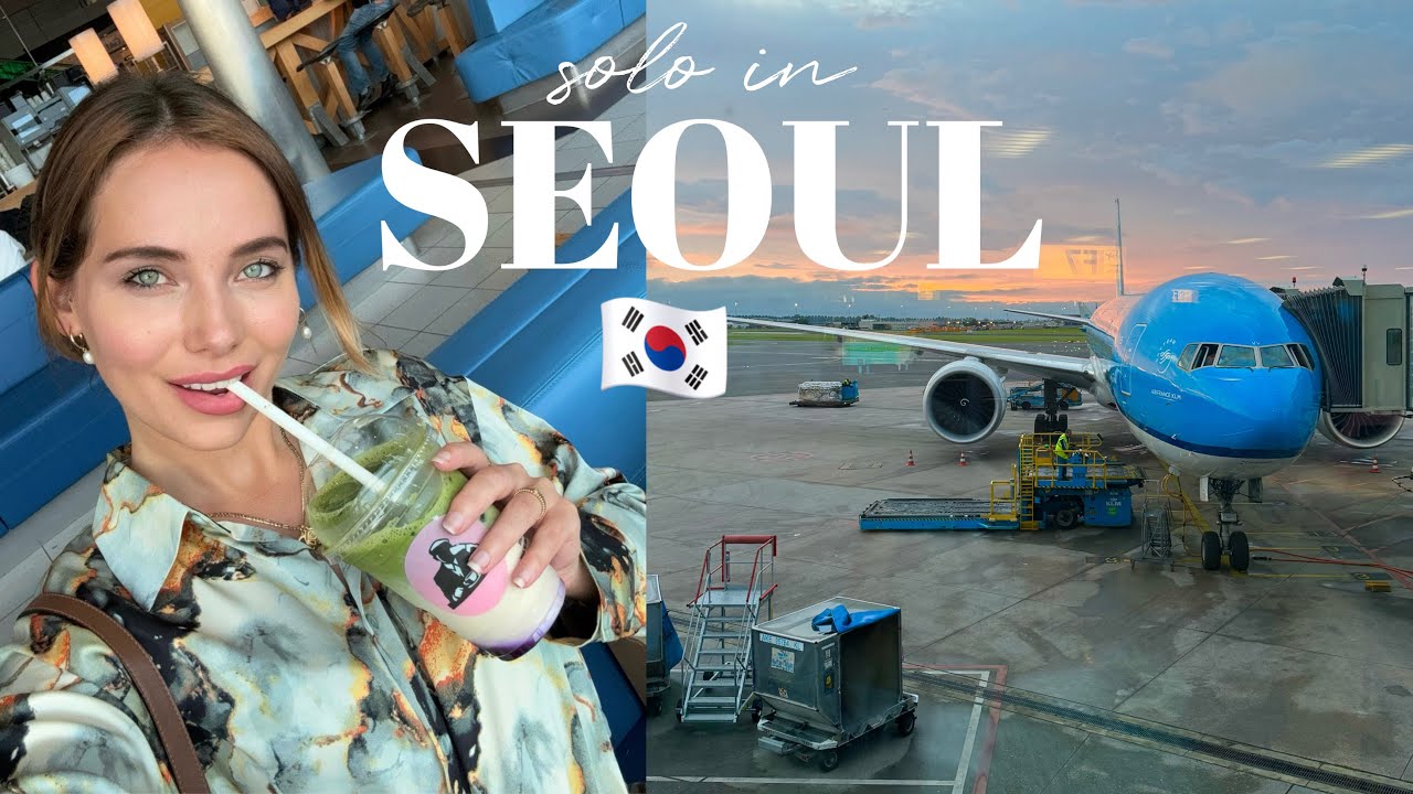 SOLO in SEOUL VLOG ✈️ 🇰🇷 fly w me, my ikseon dong hotel and cheongsudang cafe