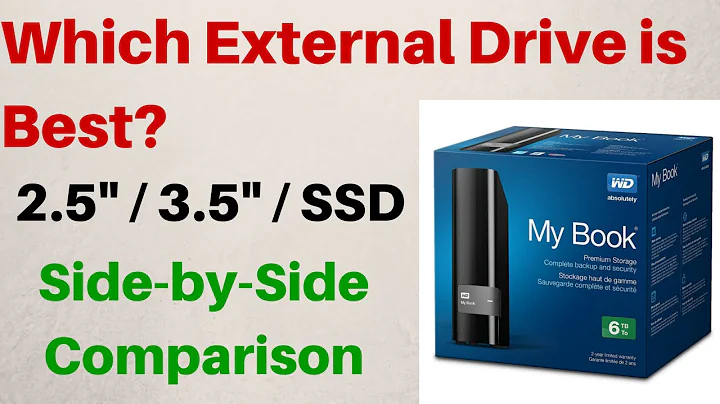 Which External Storage is best? - HDD vs SSD - 2.5" vs 3.5" - Overview & Comparison