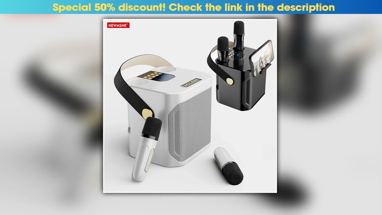 High Power Karaoke Bluetooth Speaker Portable 360 Stereo Surround Waterproof Wireless Subwoofer