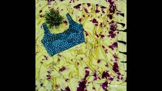 Siburi Nylon Satin With Multi Colour Print Saree With Sched Blouse Piece With Mirror Work