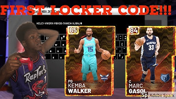 FIRST LOCKER CODE OF NBA 2K19!!! I GOT A HEAT CHECK PLAYER!?!!?!!