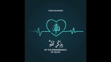 أَلَا بِذِكْرِ اللَّهِ تَطْمَئِنُّ الْقُلُوبُ - الآية 28 من سورة الرعد.