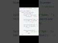 Java Exercise: How to use Scanner class ?