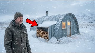 Kicked Out Before Winter, He Made a Quonset Hut for $7 — Until His Firewood Remained Dry All Winter