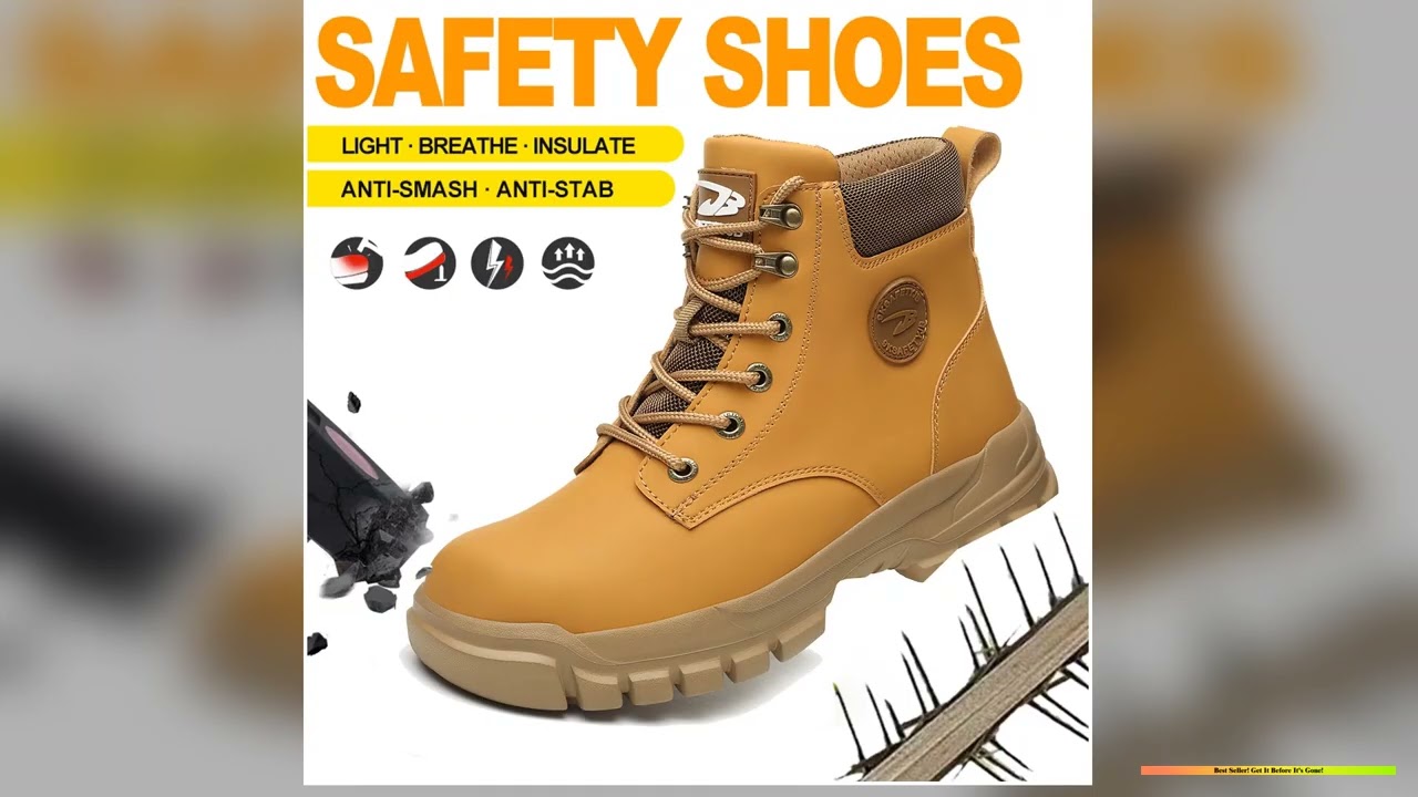 Hightop PU antismash antipuncture breathable safety shoes Exclusive Drop