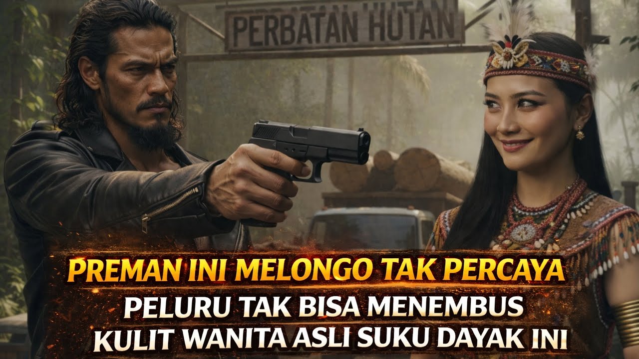 HEBOH🔴 PREMAN INI MELONGO TAK PERCAYA PELURU TAK BISA MENEMBUS KULIT WANITA ASLI SUKU DAYAK INI