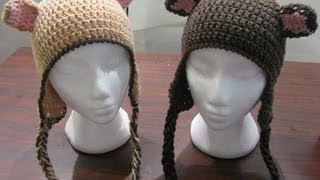Crochet Bear Ears - With two colors 