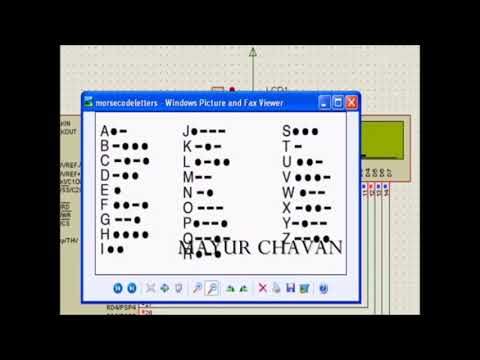 Morse code with pic16f877a