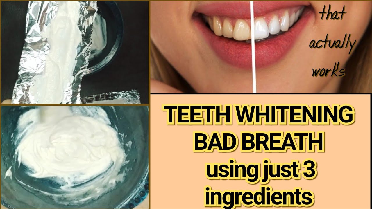 Teeth whitening at home diy sirf 3 ingredients😀 Muskaan khan