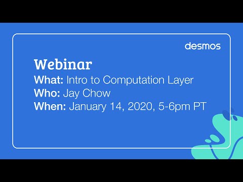 Computation Layer Webinar: Introduction to Computation Layer