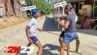 Fight Breaks Out Over BREAKING My Little Brothers NBA 2K23 *INTENSE*