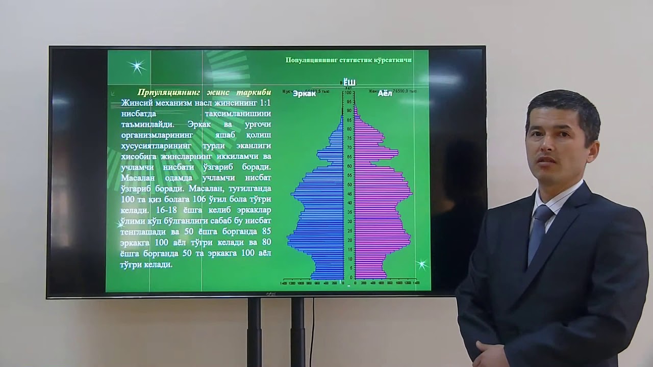 Populatsiya, uning tasnifi, tarkibi, son dinamikasi