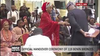  HANDOVER CEREMONY OF 119 BENIN BRONZES